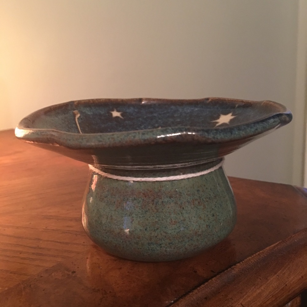 Handmade candle holder